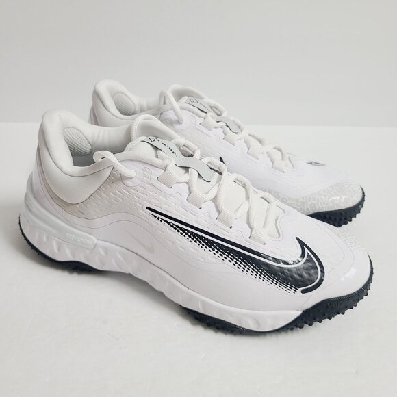 NEW Nike Womens Alpha Huarache Elite 4 Turf Softball Shoes FD2746-100 Size 8 #2 - Picture 3 of 7